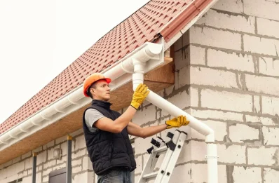 Pose et remplacement de gouttières à Vidou